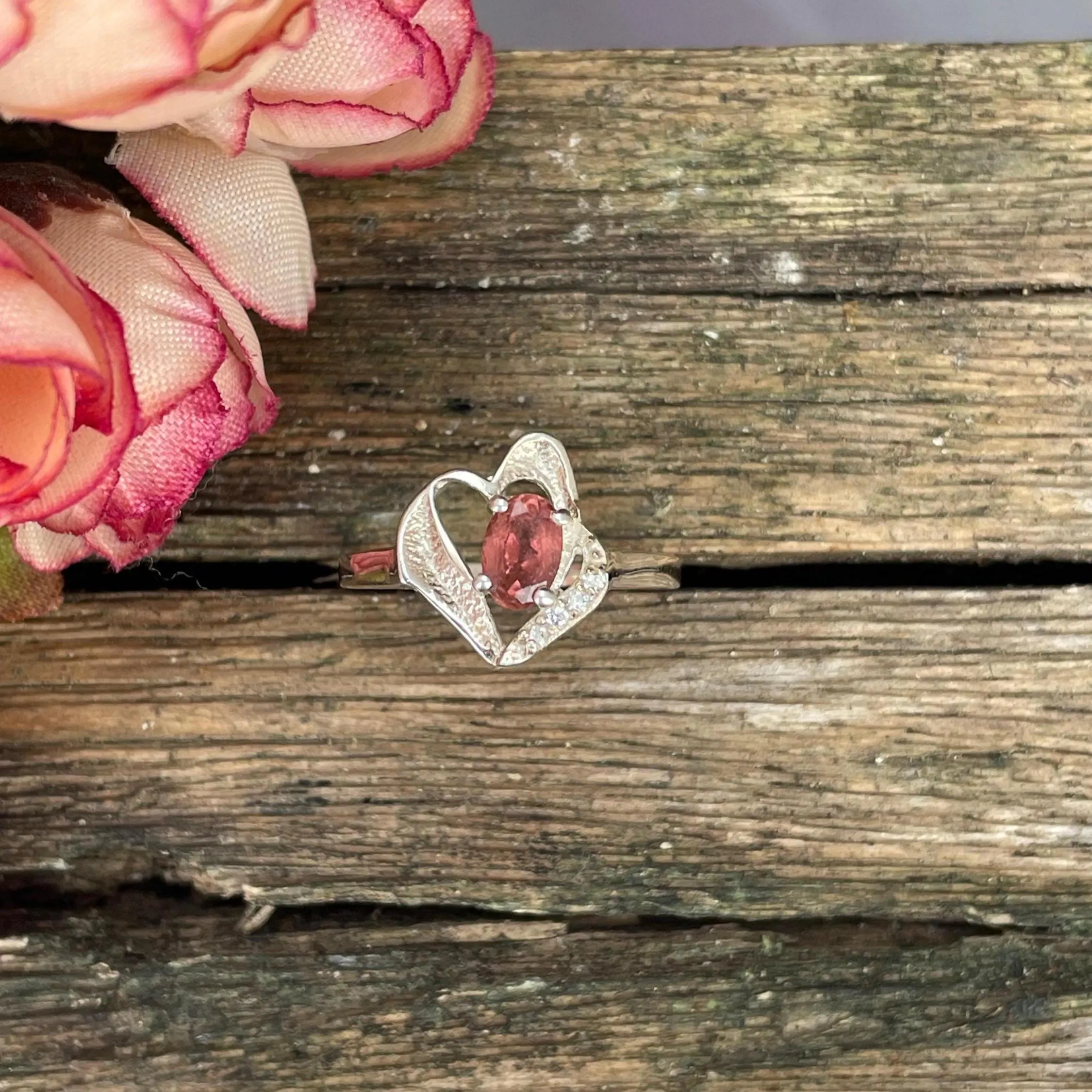 Natural Tourmaline Ring- 92.5 Sterling Silver Ring- Oval Pink Gemstone Ring- Minimalist Jewellery For Women- Premium Statement Ring - Image 3