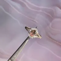 92.5 Sterling silver Ring- Natural Tourmaline Ring- Oval Gemstone Ring- Vintage Style Ring- Engagement  Ring- Minimalist Ring Gift For Her