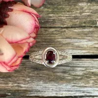 Natural Tourmaline Ring -92.5 Sterling Silver Ring - Woman Silver Ring -Minimalist Everyday Wear Ring -Oval Gemstone Jewellery -Gift for her