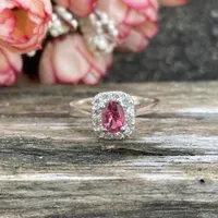Natural Tourmaline Ring – 925 Sterling Silver Ring- Oval Pink Elegant Gemstone Ring- Women's Jewellery- Anniversary Gift For Her